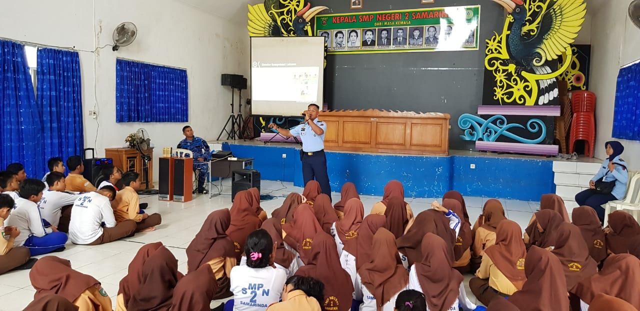 Sosialisasi Sekolah Menengah Atas (SMA) Unggulan Pradita Dirgantara di Lanud Dhomber