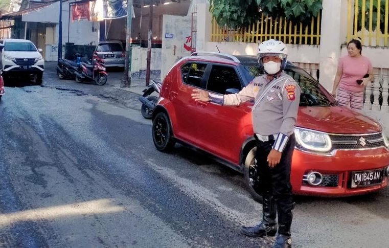 Stront Point Satlantas Polresta Gorontalo Kota, Untuk Wujudkan Kamseltibcarlantas
