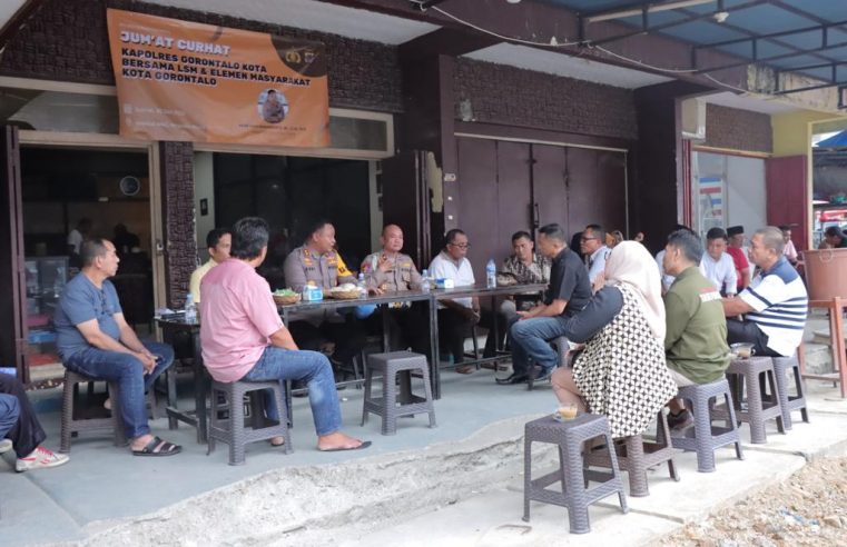 Kegiatan Jum’at Curhat, Kapolres Gorontalo Kota Dengar Keluhan Masyarakat