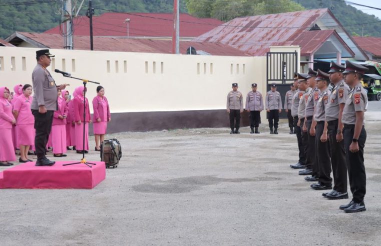 25 Orang Anggota Polres Gorontalo Kota Menerima Kenaikan Pangkat