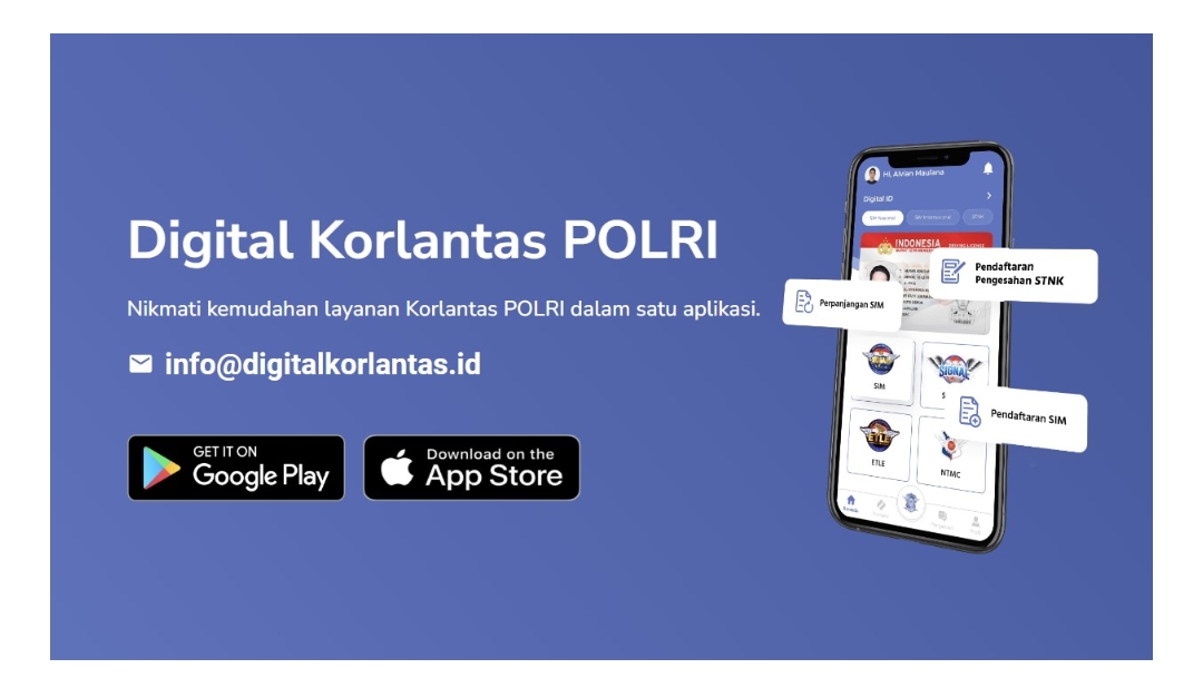 Keren ! Kini Perpanjangan SIM Tanpa Antre, Bisa Lewat Aplikasi Digital Korlantas Polri