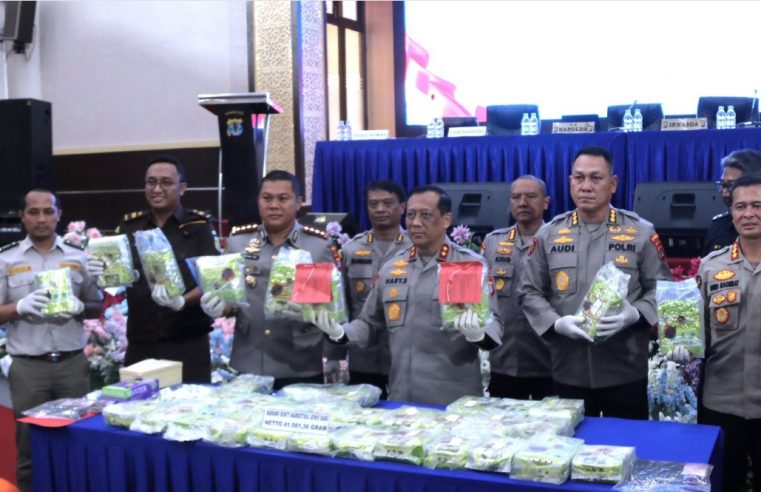 Polda Kaltara Ungkap Peredaran 42 Kg Sabu-sabu Asal Jaringan Malaysia