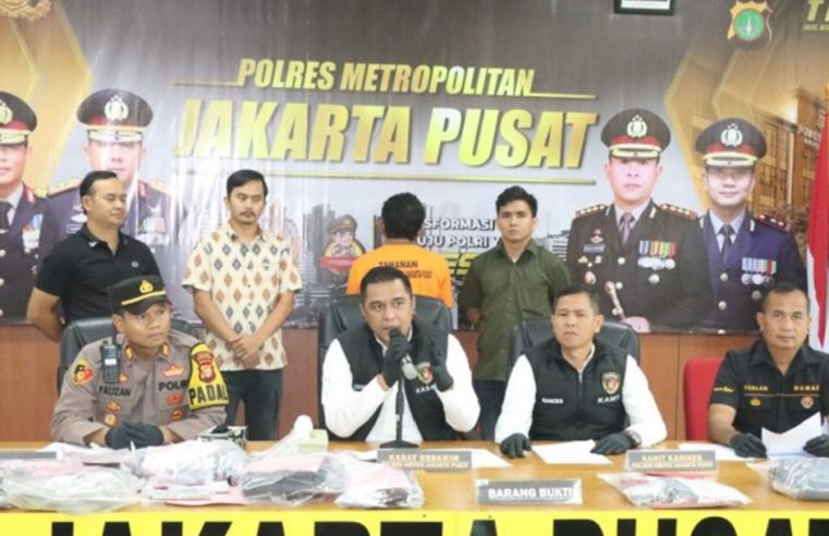 Polres Metro Jakpus Berhasil Amankan J (34) Pelaku Pencurian di Rumah Warga