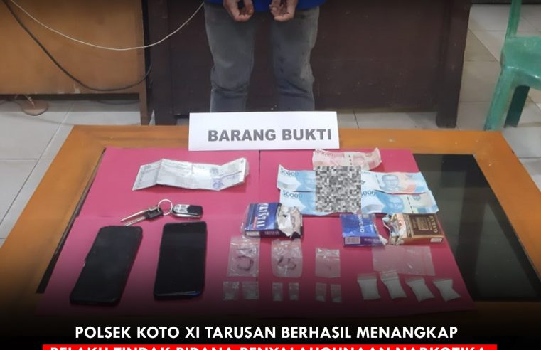 Hendak Melaporkan Kasus Penganiayaan, Seorang Residivis Inisial RR di Amankan Polsek Koto XI Tarusan Karena Kedapatan Bawa Sabu