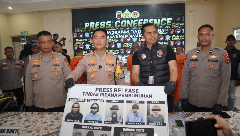 Polres Cianjur Ungkap Kasus Pembunuhan Anak Punk di Kecamatan Cibeber, Penyidik Tetapkan 5 Tersangka