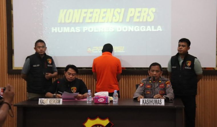 Konferensi Pers : Pupuk Bersubsidi Dijual Ilegal, Polres Donggala Amankan 50 Karung
