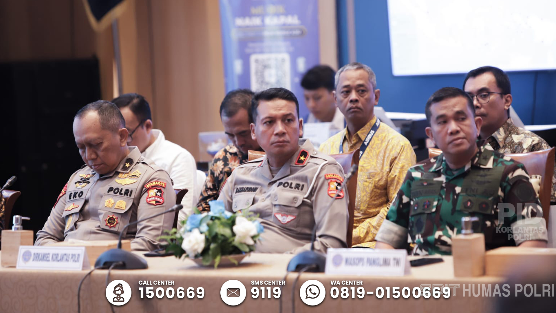 Dirkamsel Korlantas Polri Hadiri Pembukaan Posko Angkutan Lebaran 2025 di Kemenhub