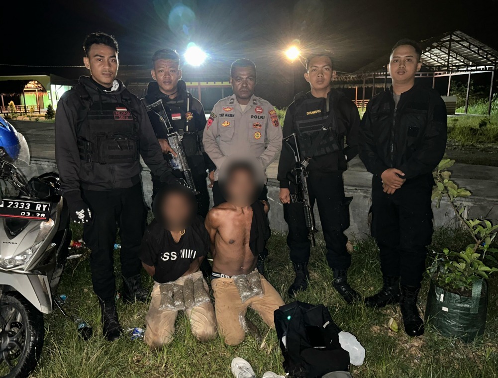Kembali, Polisi Berhasil Gagalkan Pengedar Ganja di Kabupaten Keerom Papua