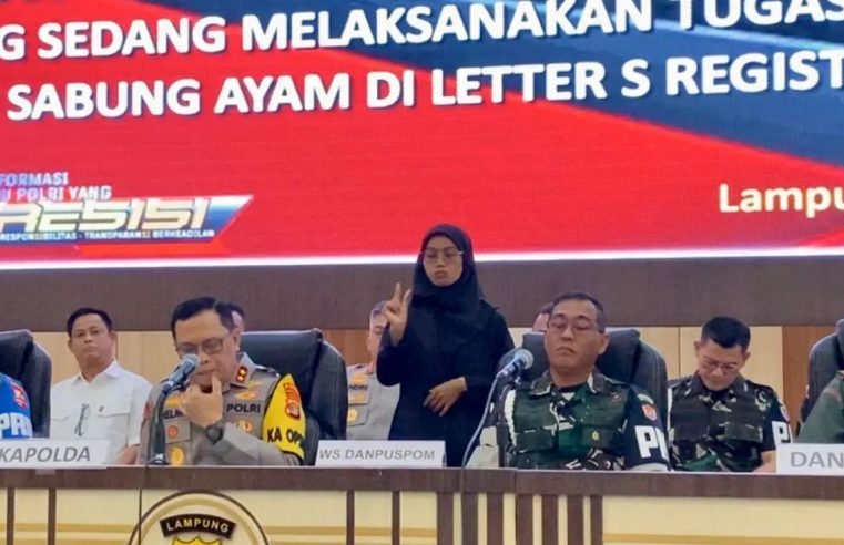Penembakan Polisi di Lokasi Sabung Ayam Way Kanan, 2 Orang Ditetapkan Tersangka