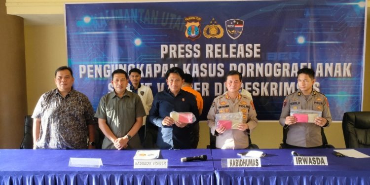 Polda Kaltara Berhasil Ungkap Kasus Kejahatan Siber Pornografi Yang Libatkan Anak Dibawah Umu