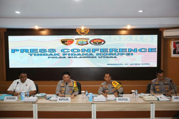 Polda Sulut Tetapkan 5 Orang Tersangka Dugaan Korupsi Dana Hibah Pemprov ke GMIM Tahun Anggaran 2020-2023