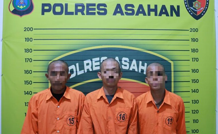 Personil Polres Asahan Tangkap 3 Pelaku Geng Motor yang Aniaya Pelajar, Aksi Viral di Medsos