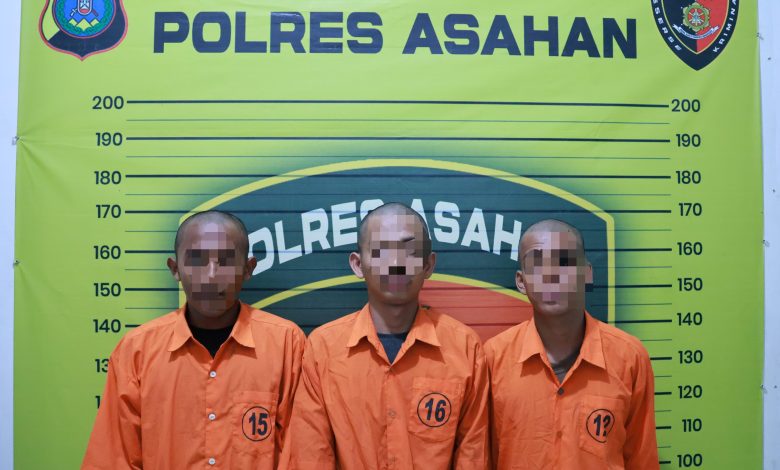 Personil Polres Asahan Tangkap 3 Pelaku Geng Motor yang Aniaya Pelajar, Aksi Viral di Medsos
