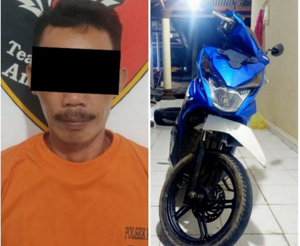 Penadah Sepeda Motor Hasil Curas Terhadap 3 Murid SMP Berhasil Ditangkap Polsek Rumbia