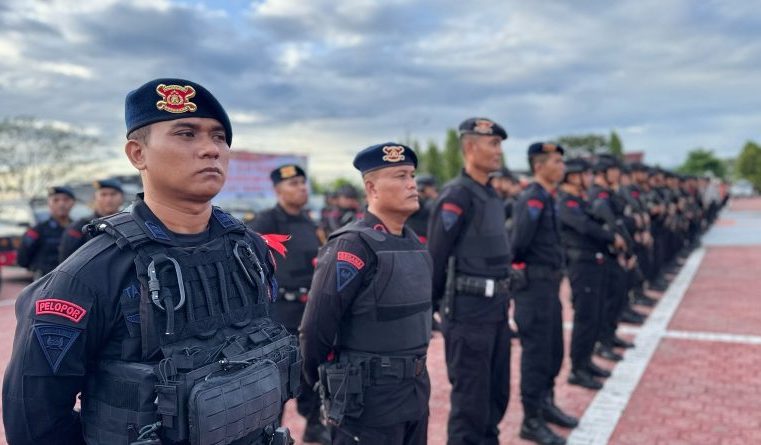 200 Personil Satbrimob Polda Sulteng Tiba di Kabupaten Banggai, Siap Amankan Pelaksanaan PSU