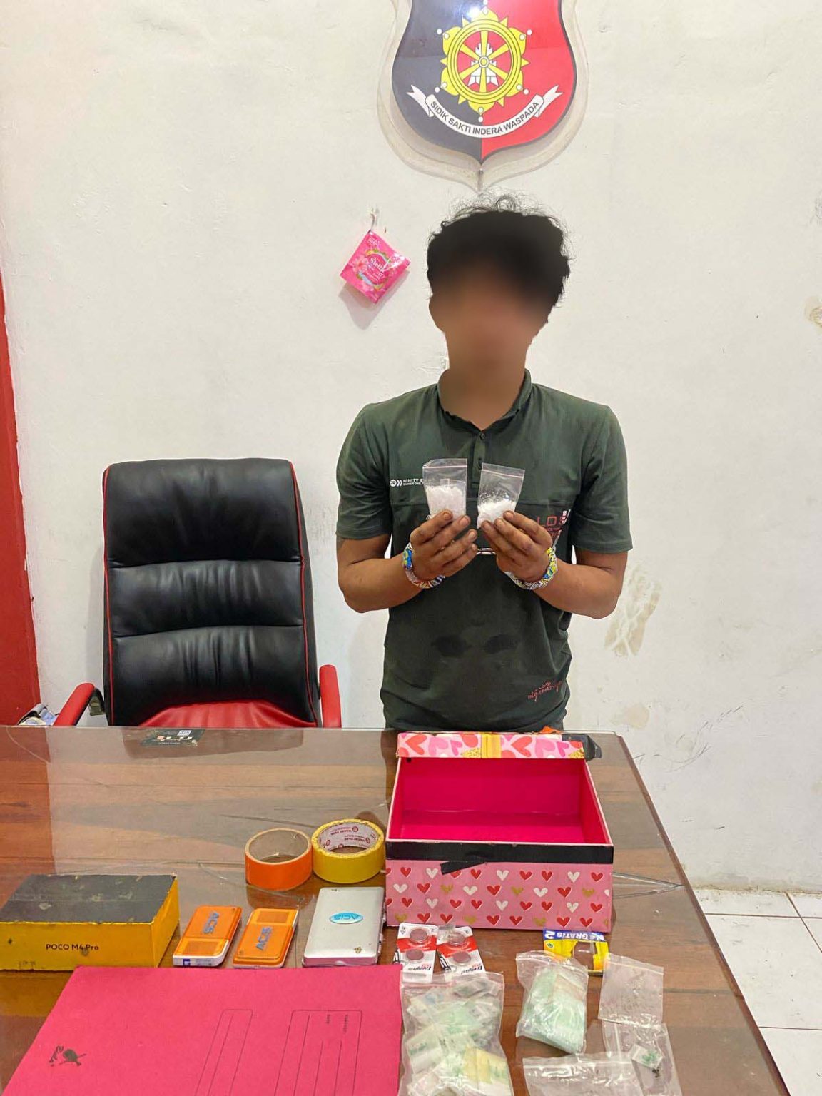 Ungkap Kasus Pencurian Mobil, Polres Kutai Barat Temukan Barang Bukti Narkotika 30 Gram Sabu