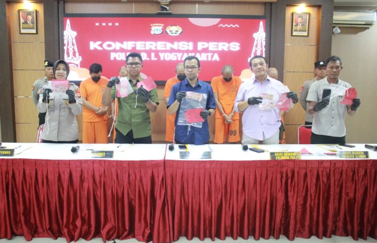 Jajaran Polda DIY Bongkar Jaringan Uang Palsu, 5 Tersangka Berhasil Diamankan Pada Lokasi Terpisah