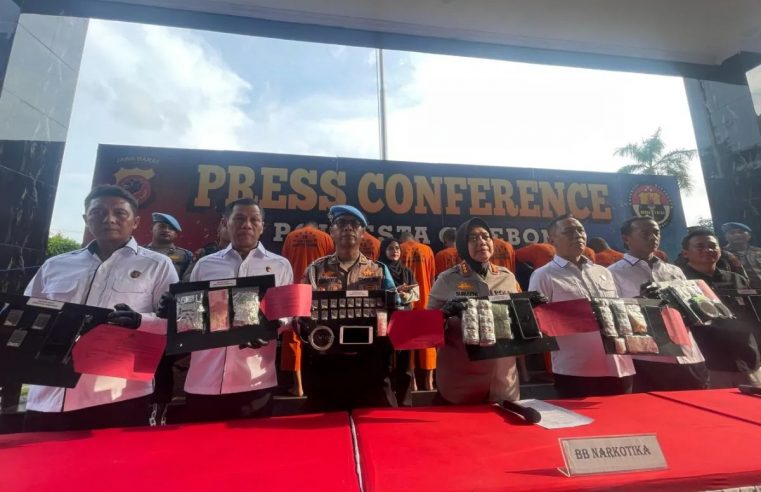 Selama Sepekan, Polisi Berhasil Meringkus 9 Pengedar Narkotika di Cirebon Jabar