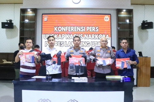 Dalam Bulan April 2025, Sat Narkoba Polres Lampung Utara Ungkap 5 Kasus Penyalahgunaan Narkoba & 8 Tersangka