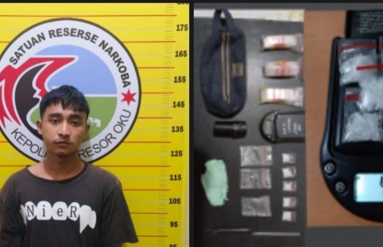 Di Duga Bandar, Seorang Pemuda Inisial MS (27) Diamankan Sat Narkoba Polres Oku