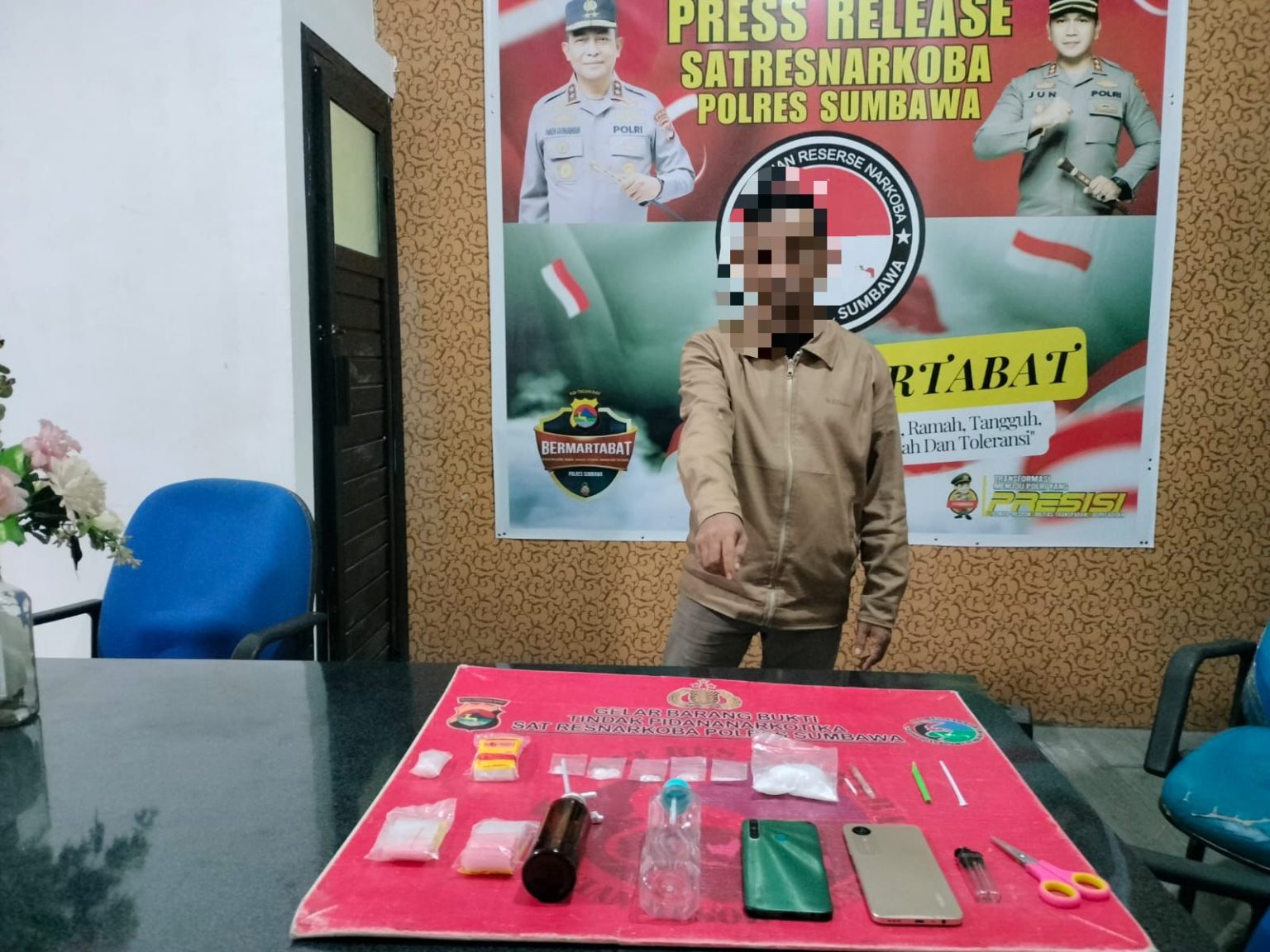 Miliki Puluhan Gram Sabu-sabu, Seorang Pria Inisial T (47) di Alas Diringkus Pihak Kepolisian