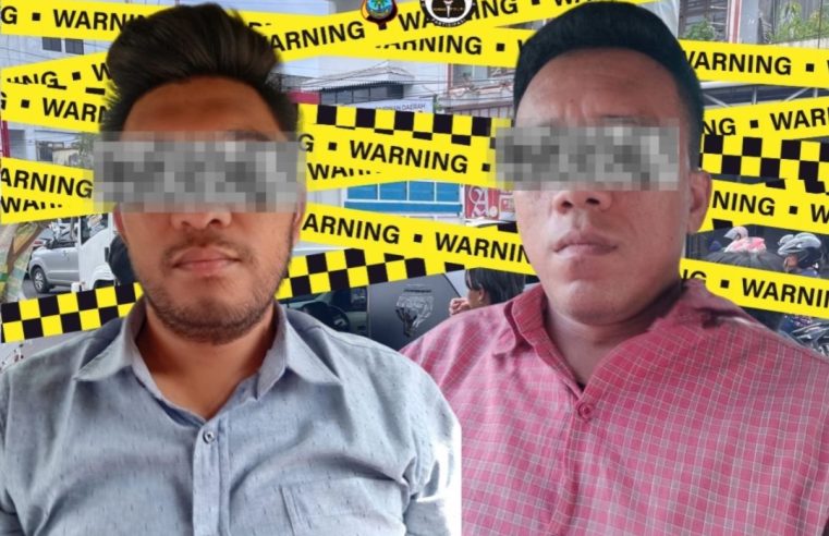 Polresta Manado Amankan Dua Orang Debt Collector di Depan Pasar Kalasey