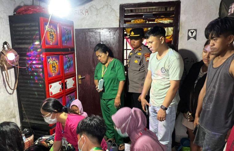 Personil Polsek Wori Amankan TKP Gantung Diri Siswi SMA di Desa Lantung Jaga II, Minahasa Utara