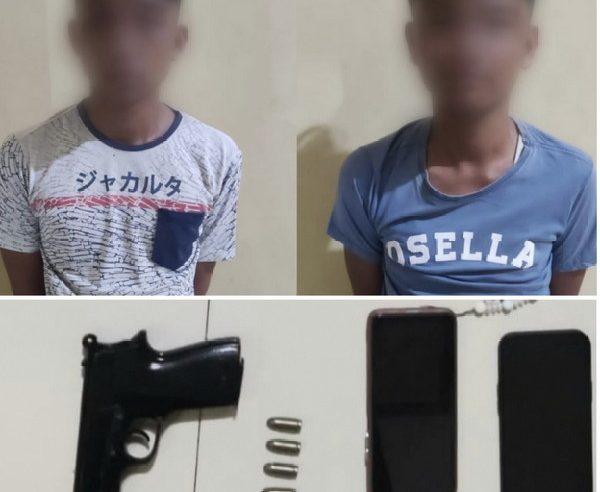 Personil Polsek Kota Agung Bersama Tim Gabungan Amankan Pistol FN & 4 Peluru Saat Tangkap Pelaku Curanmor di BNS