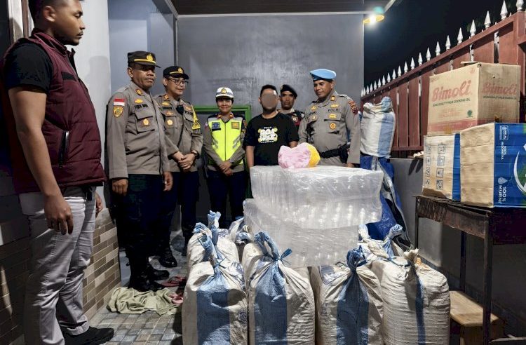 Personil Polresta Kupang Kota Sita 450 Liter Miras Tradisional, Hasil Operasi Pekat Turangga
