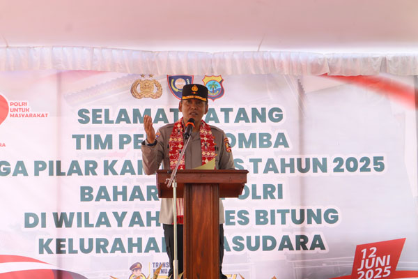 Jelang HUT Bhayangkara ke-79, Baharkam Polri Lakukan Penilaian Lomba Tiga Pilar Kamtibmas di Duasudara Bitung