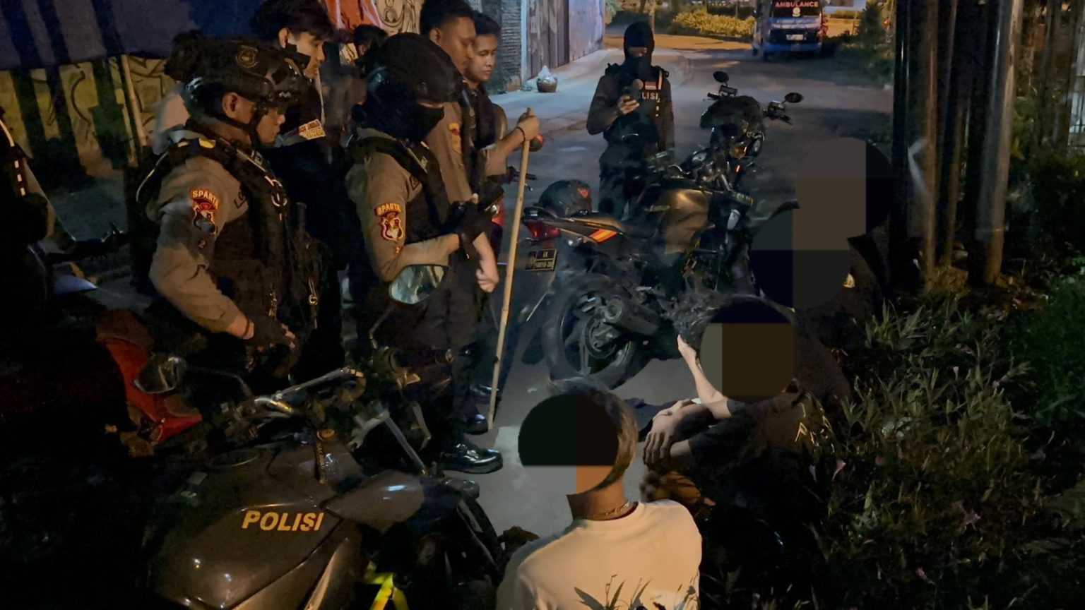 Tim Sparta Polresta Surakarta Amankan 7 Orang Remaja Terlibat Konvoi Gangster di Jalan Kolonel Sutarto