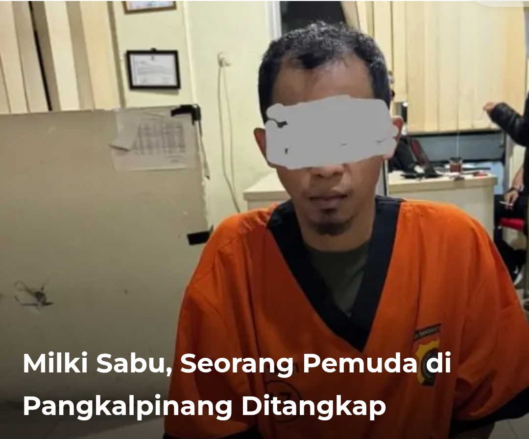 RA 35 Tahun Ditahan Polisi Karena Kasus Narkoba di Pangkalpinang