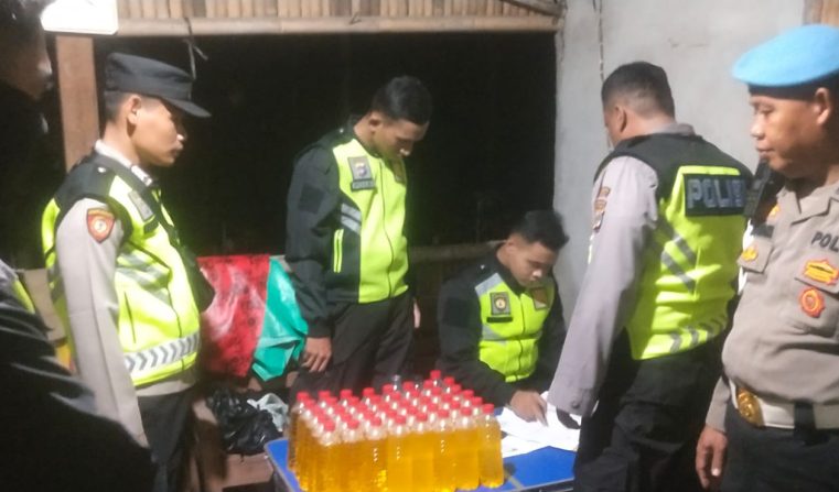 Polres Bantul Konsisten Berantas Miras Ilegal, Kali Ini Kembali Sita 40 Botol Ciu