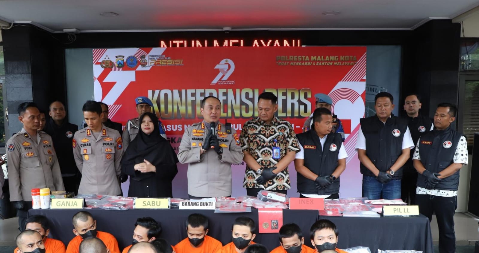 Polresta Malang Kota Selamatkan 17 Ribu Jiwa dari Bahaya Narkoba, 111 Kasus Berhasil Diungkap