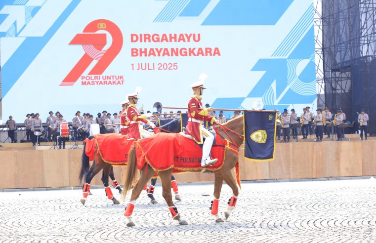Hari Bhayangkara Ke-79 : Motor Layang, Pasukan Turangga, dan K9 Akan Hadir Meriahkan Hari Bhayangkara ke-79 di Monas