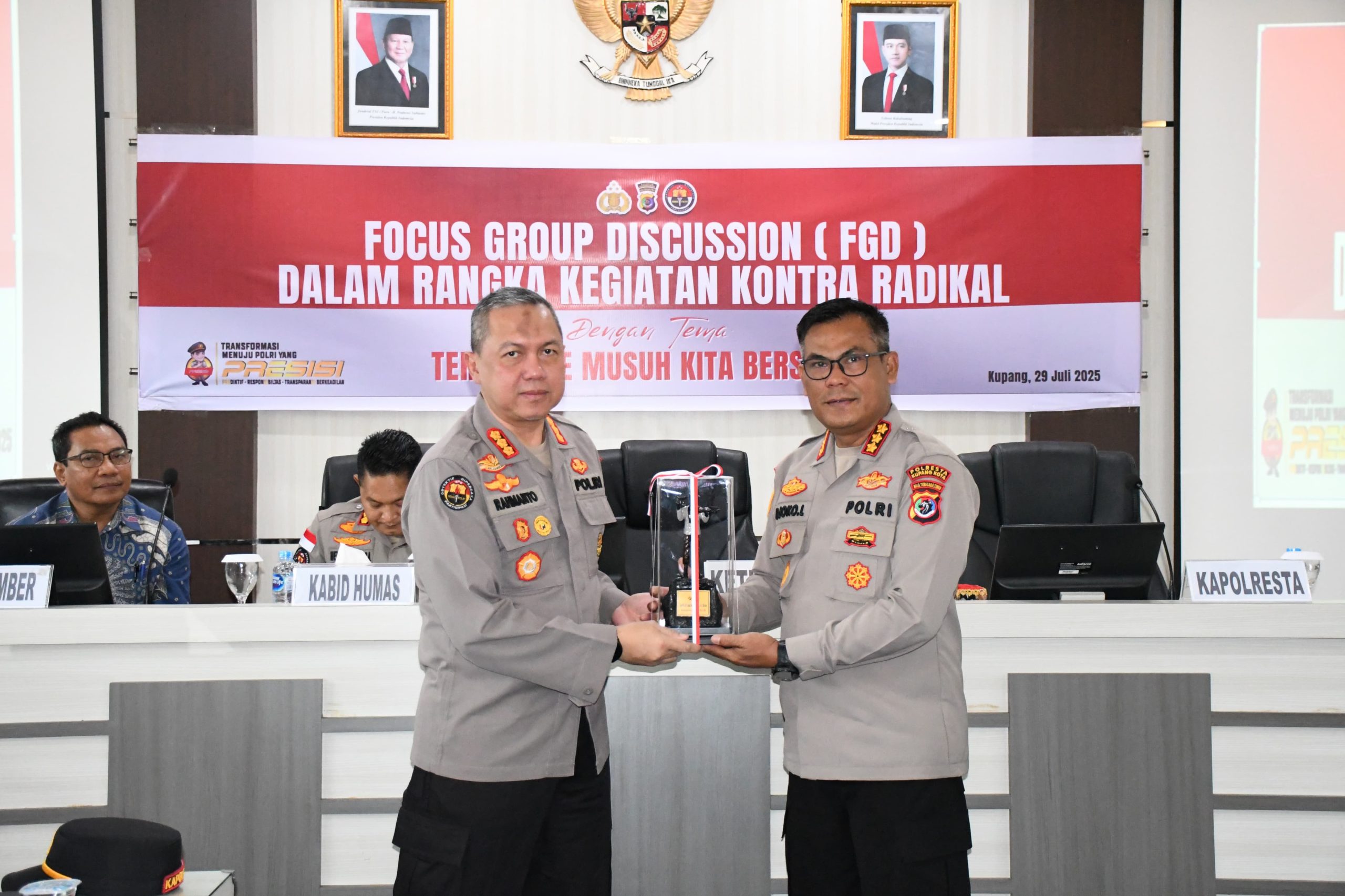 Sinergi Tangkal Radikalisme, Polri Gelar FGD di Kota Kupang Bertema ‘Teroris Musuh Kita Bersama’