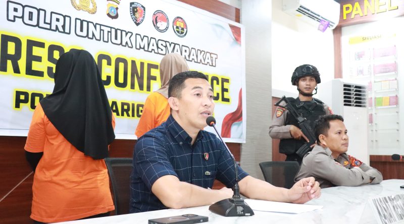 Polres Parigi Moutong Tahan 2 Tersangka Korupsi Dana Desa Maleali Senilai Rp.384 Juta T.A 2021 – 2022