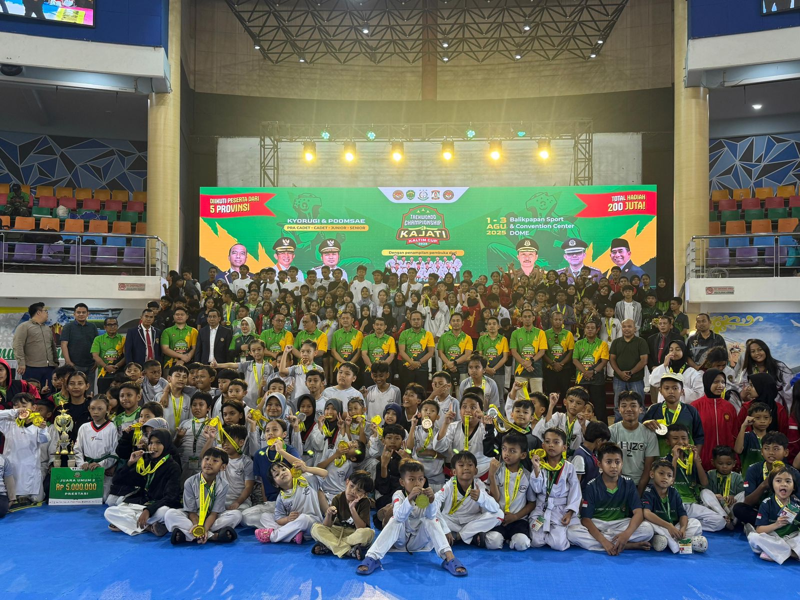 Kejuaraan Taekwondo Championship Kajati Kaltim Cup Tahun 2025 Berakhir Dengan Sukses