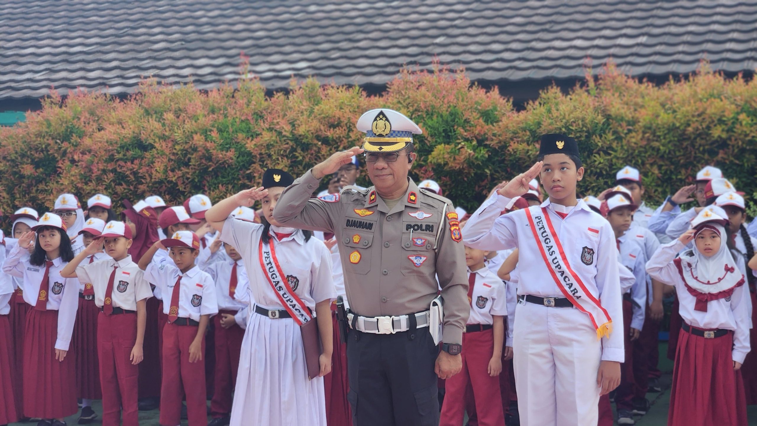 Polresta Balikpapan Lakukan Sinergi Dengan SD KPS Untuk Meningkatkan Kesadaran Keselamatan Lalu Lintas