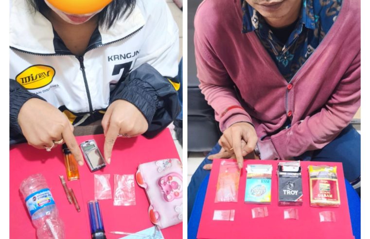 Dua Tersangka Diamankan Polsek Balikpapan Selatan Dengan Barang Bukti Sabu-Sabu