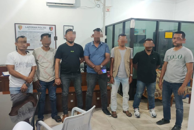 Polda Aceh Berantas Premanisme, 7 Orang Terlibat Keributan di Kantor Perkim Aceh Diamankan