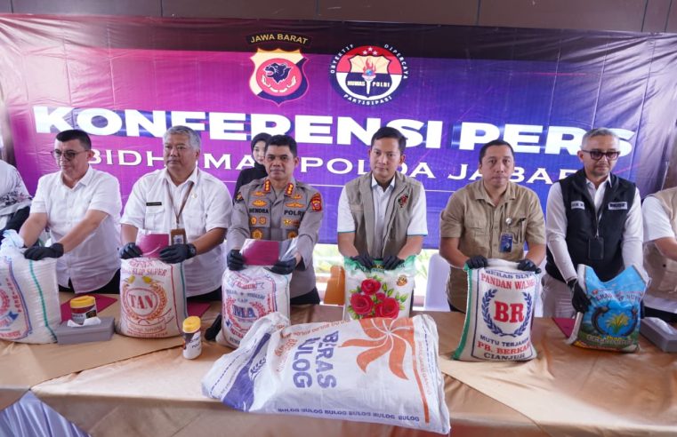 Kecurangan Beras Raup Omzet Hampir Rp.5 Miliar, Polda Jabar Ungkap Praktik Curang Dari 6 Pelaku