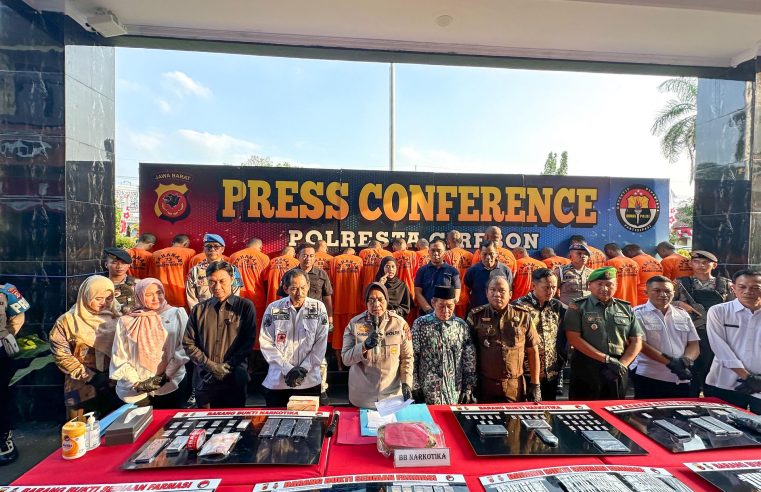 Polresta Cirebon Ungkap 16 Kasus Narkoba & Obat Ilegal, Tahan 20 Tersangka