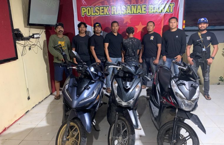 Aparat Polres Bima Kota Berhasil Ringkus RI (47) Pelaku Spesialis Curanmor