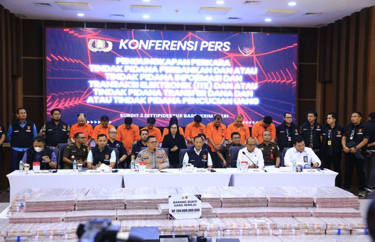 Tim Bareskrim Polri Ungkap Sindikat Pembobolan Rekening Dormant Senilai Rp.204 Miliar, 9 Tersangka Ditangkap