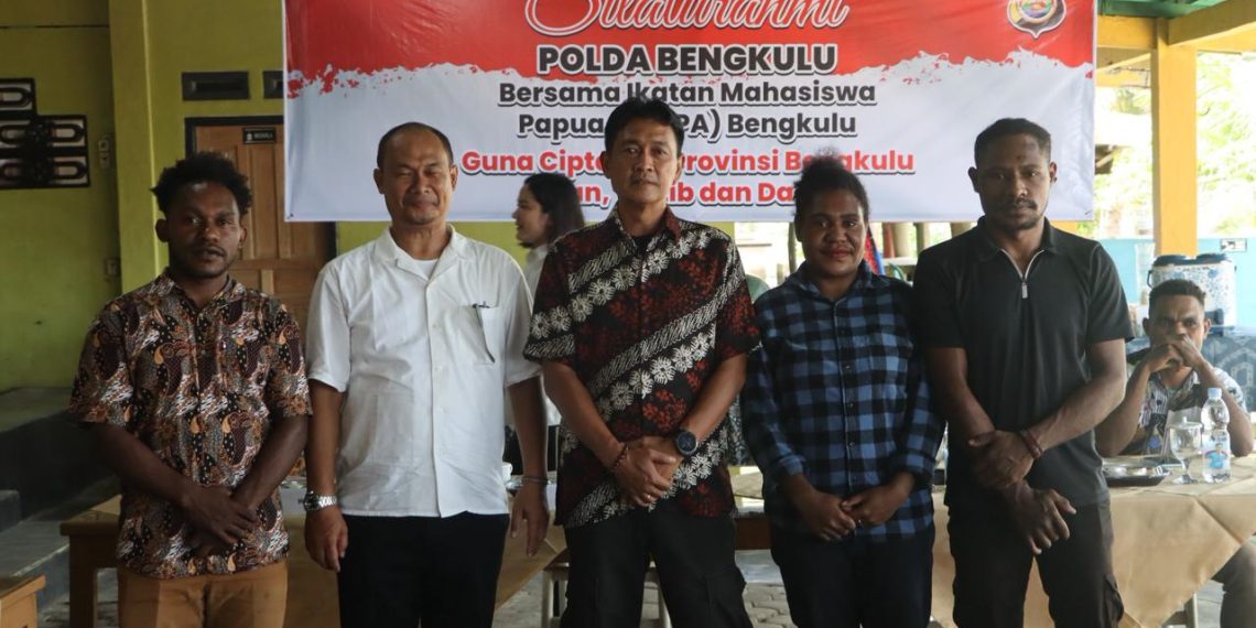 Polda Bengkulu Pererat Silaturahmi dengan ( IMAPA ) Ikatan Mahasiswa Papua