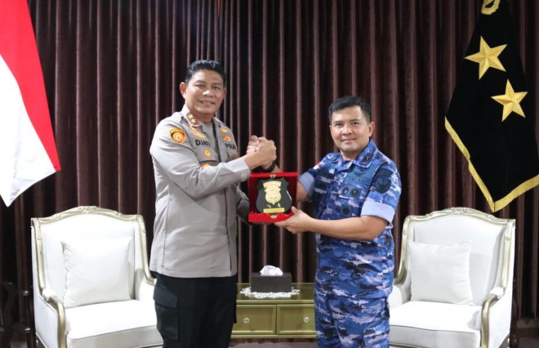 Sinergi TNI-Polri di Perbatasan: Danlanud Anang Busra Kunjungi Polda Kaltara