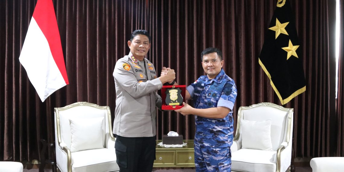 Sinergi TNI-Polri di Perbatasan: Danlanud Anang Busra Kunjungi Polda Kaltara