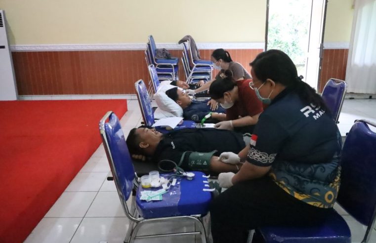 Polres Malinau Gelar Donor Darah dalam Rangkaian HUT Humas Polri ke-74