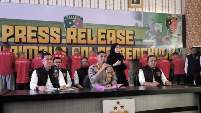 Polda Bengkulu Ungkap Kasus Korupsi Proyek Pertanian di Kabupaten Kaur, 12 Tersangka Ditahan
